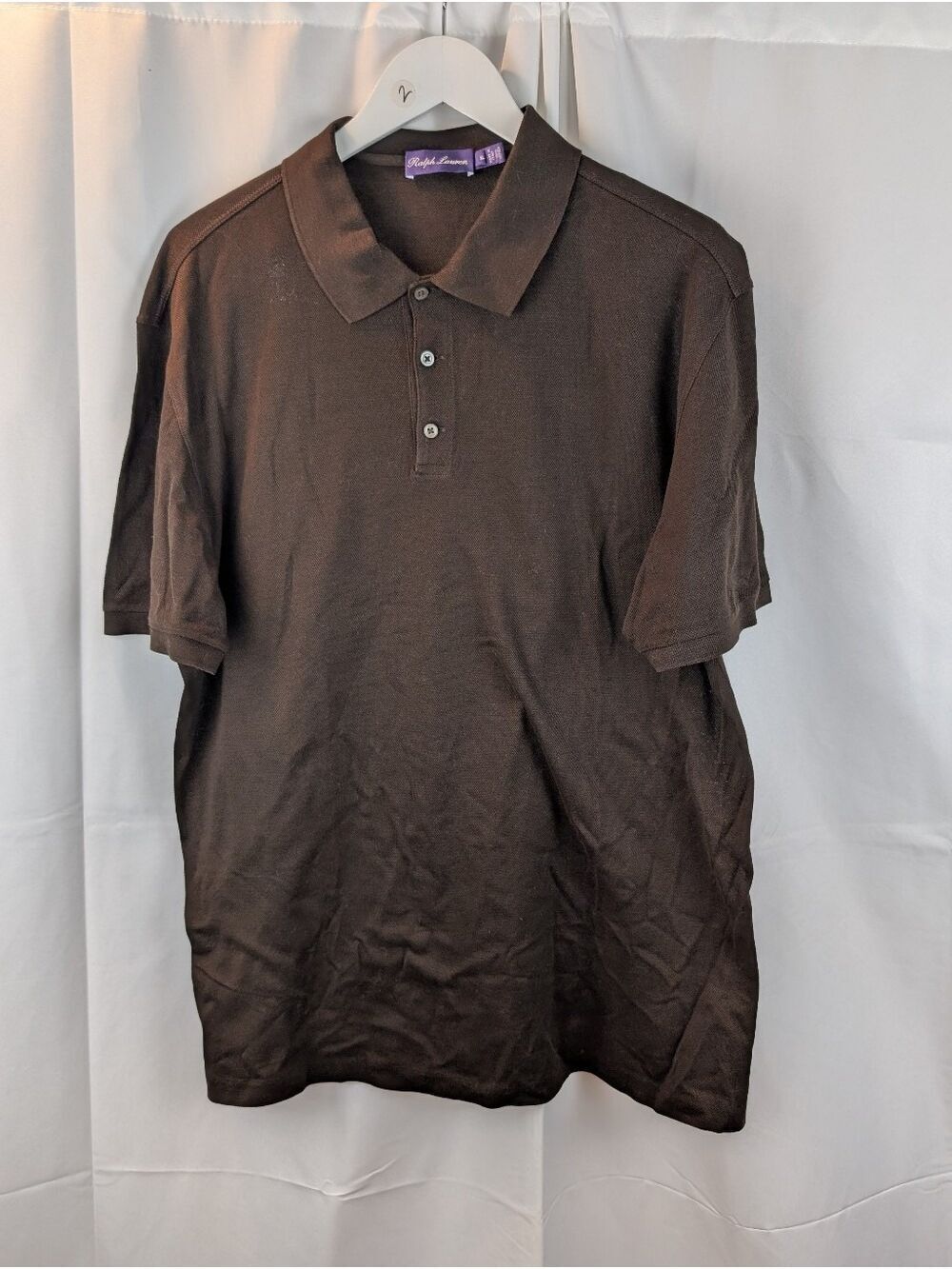 Ralph Lauren's Purple Label luxury collection polo shirt size XL in EUC